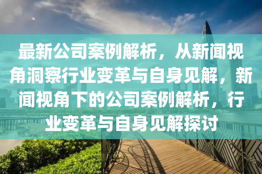 最新公司案例解析,从新闻视角洞察行业变革与自身见解,新闻视角下的公司案例解析,行业变革与自身见解探讨